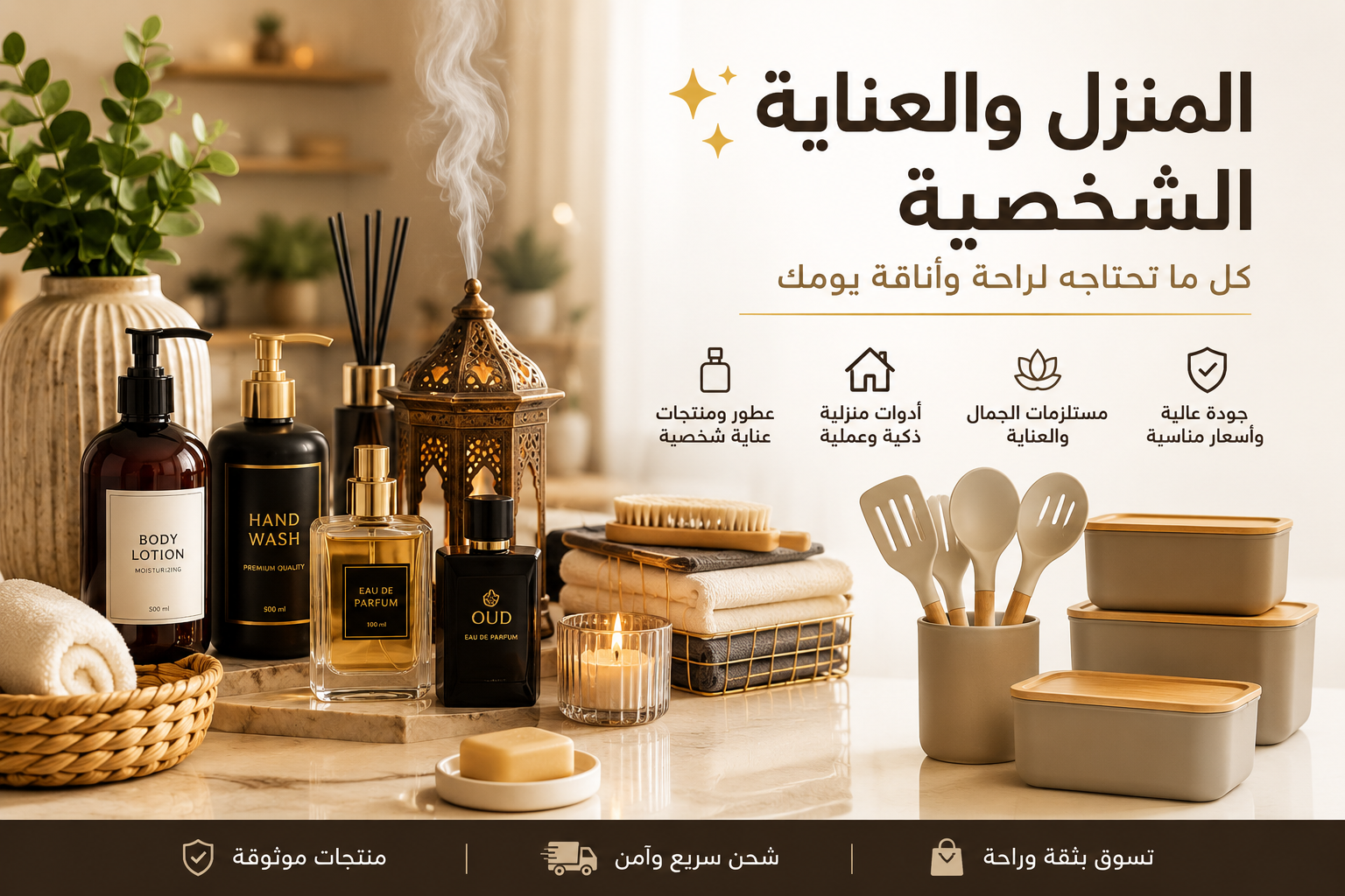 المنزل والعناية الشخصية ✨ | كل ما تحتاجه لراحة وأناقة يومك